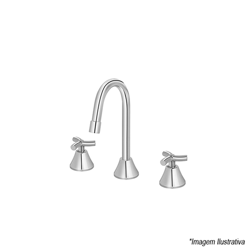 Misturador de Banheiro Para Lavatório com Bica Alta Cromada Primor - Docol