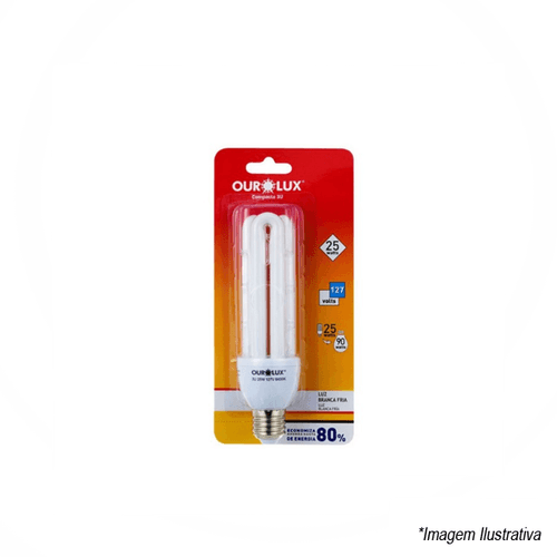 Lâmpada Eletrônica 3U 25W 127V 6400K 04040 Ourolux