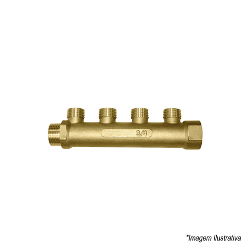 Módulo de Distribuição Metálico PEX 3/4X1/2 97515 Amanco