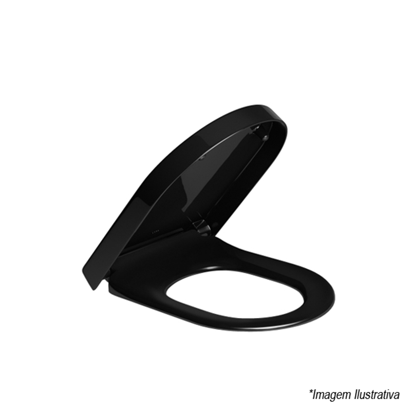 Assento Sanitário Slow Close Ébano Carrara AP.236.95 - Deca Assento Sanitário Slow Close Ébano Carrara AP.236.95 - Deca