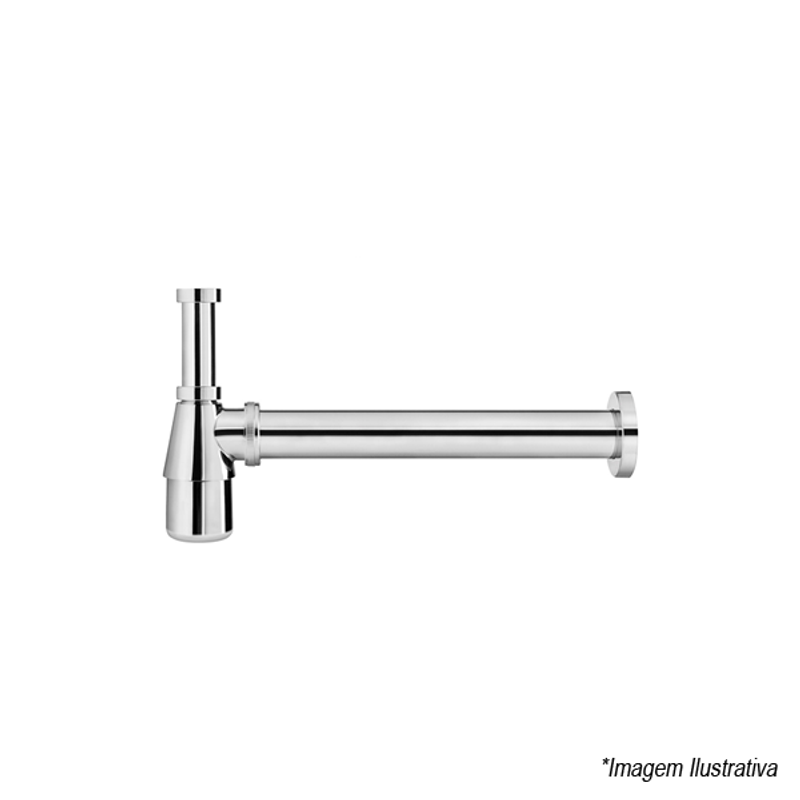 Sifão Para Lavatório 1´x1.1/2´ Cromado - Docol Sifão Para Lavatório 1´x1.1/2´ Cromado - Docol