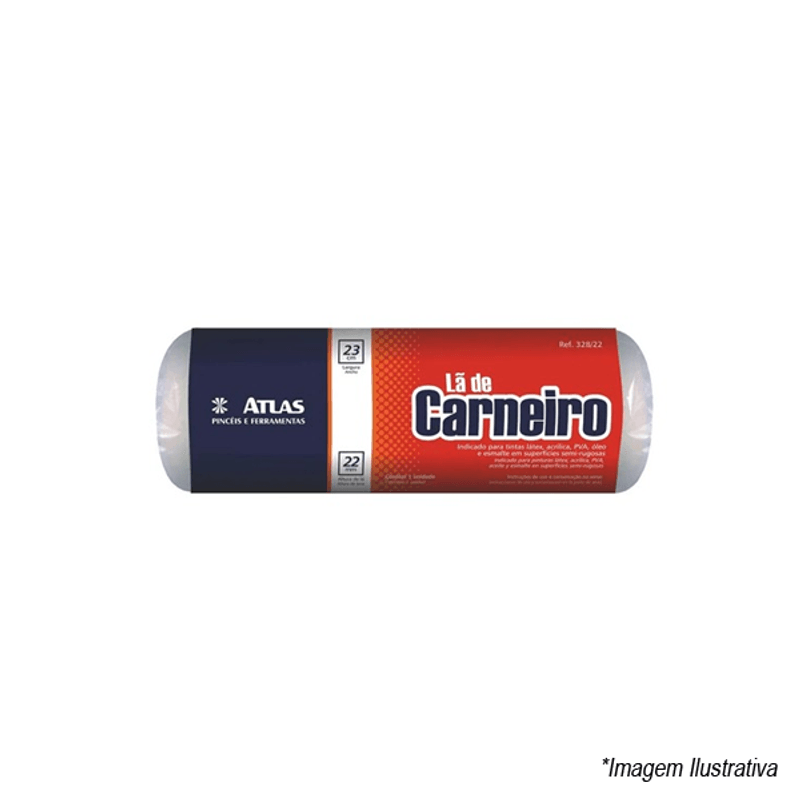 Rolo de Pintura de Lã 23CM 328/22 Atlas Rolo de Pintura de Lã 23CM 328/22 Atlas