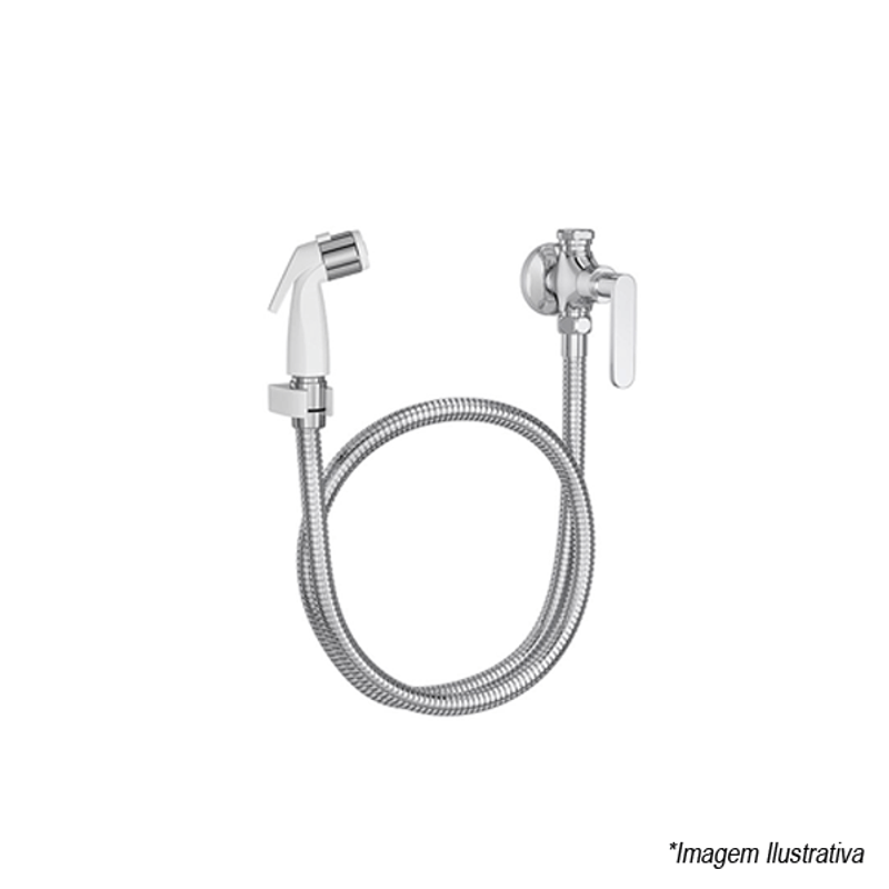 Ducha Higiênica Com Registro Flex Plus 1984.C21.ACT.CLM - Deca Ducha Higiênica Com Registro Flex Plus 1984.C21.ACT.CLM - Deca