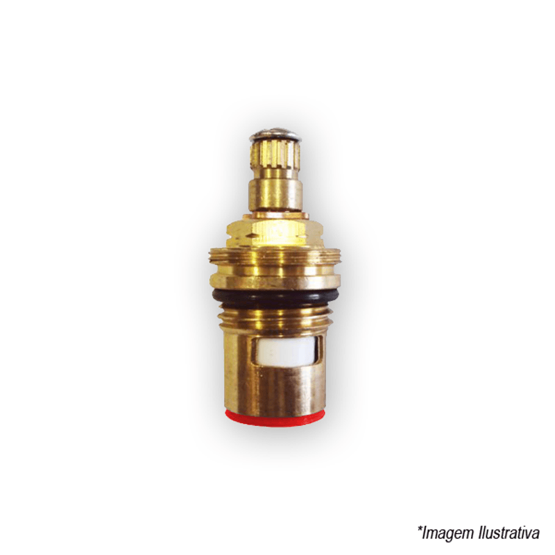 Mecanismo Para Torneira 1/4 de Volta para Estria Deca Vermelho Repacar Mecanismo Para Torneira 1/4 de Volta para Estria Deca Vermelho Repacar