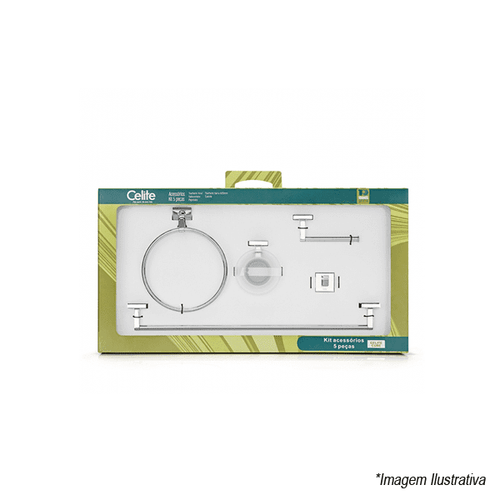 Kit Acessórios Para Banheiro 5 peças Up - Celite
