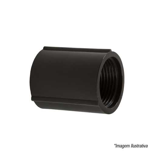 Luva Eletroduto 1´ Roscável Preto 00268 Dutraplast