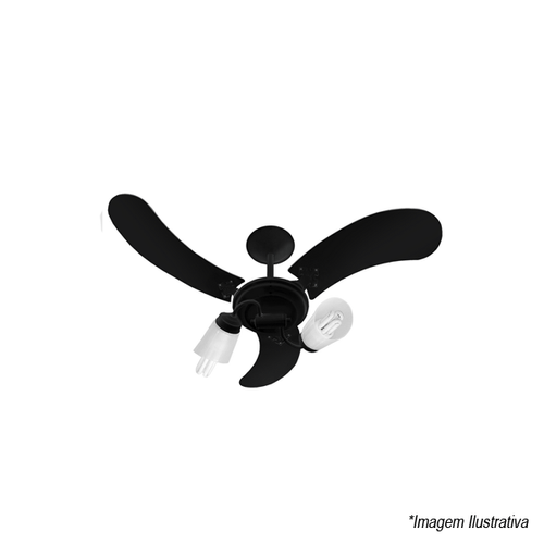 Ventilador Delta New Spot Preto Laqueado 127V 31-3102