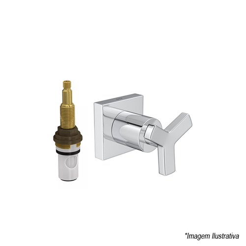 Acabamento para Registro de Pressão Deca  3/4´  com MVR TRE  Cromado - Docol