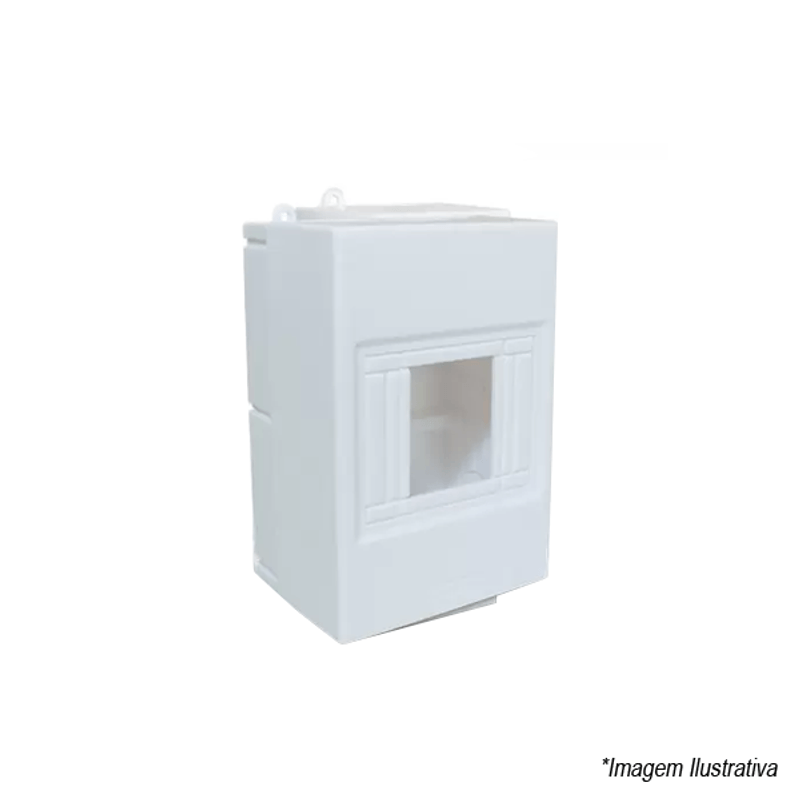 Centro Externo PVC para Disjuntor Din SSCT4 Steck Centro Externo PVC para Disjuntor Din SSCT4 Steck