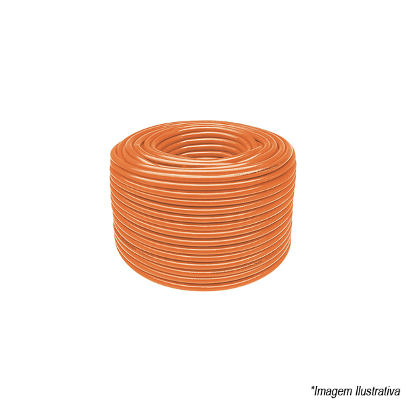 Mangueira Jogo 1/2x2mm 10 Metros Laranja Super Flex 060501220010 Bariflex