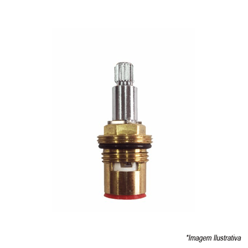 Mecanismo MVC para Torneira 1/4 de Volta Estria Docol Vermelho Horário Repacar