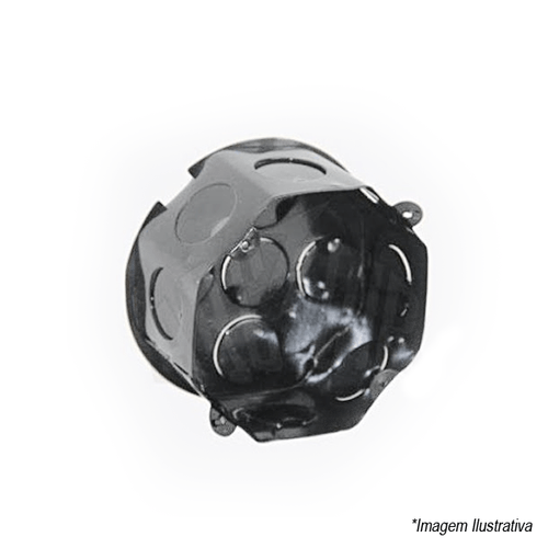 Caixa de Luz Octagonal 3x3 Metal Arcoir