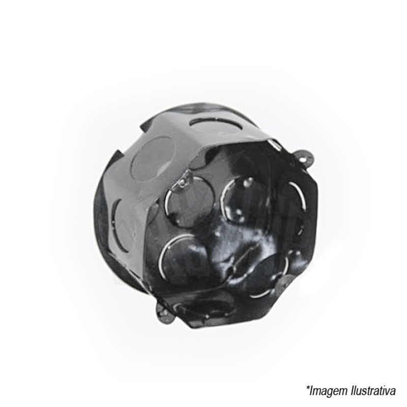 Caixa de Luz Octagonal 3x3 Metal Arcoir Caixa de Luz Octagonal 3x3 Metal Arcoir
