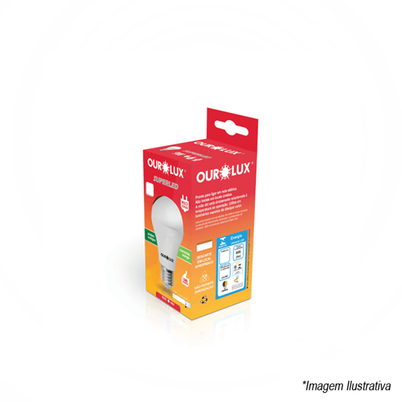 Lâmpada Led Superled Bulbo 6W 6500K 560LM Bivolt 20021 Ourolux Lâmpada Led Superled Bulbo 6W 6500K 560LM Bivolt 20021 Ourolux