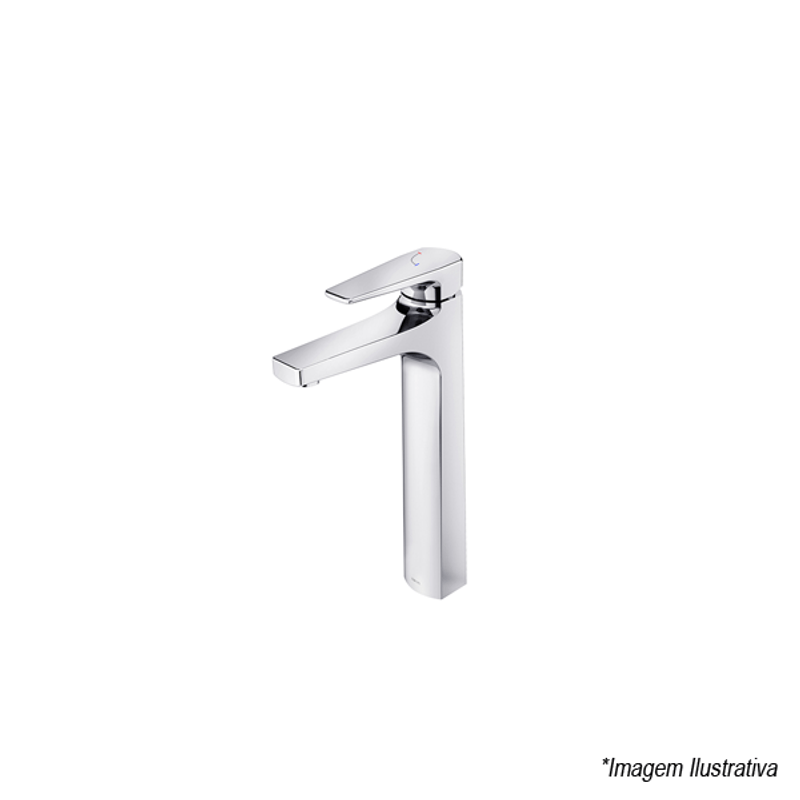 Torneira Misturador Monocomando Bica Alta Banheiro de Bancada Cromado Lift - Docol Torneira Misturador Monocomando Bica Alta Banheiro de Bancada Cromado Lift - Docol