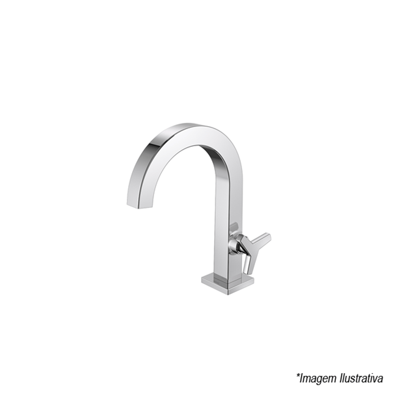 Torneira para Banheiro de Bancada Bica Alta Cromada City - Docol Torneira para Banheiro de Bancada Bica Alta Cromada City - Docol