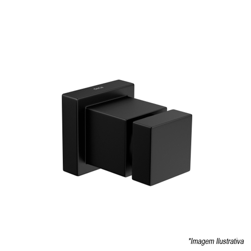 Acabamento para Registro de Gaveta Cubo  3/4  Black Matte - Deca