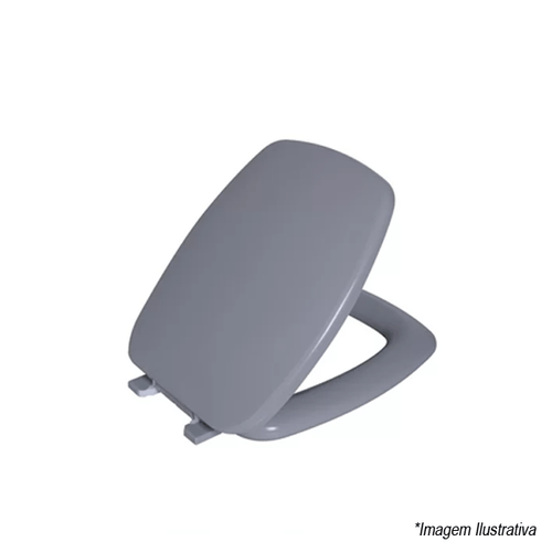 Assento Sanitário Almofadado Cinza Stylus - Astra