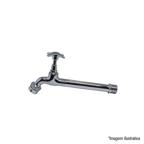 Torneira de Pia com Arejador e Bico 1/4´  Cromado - Brulex