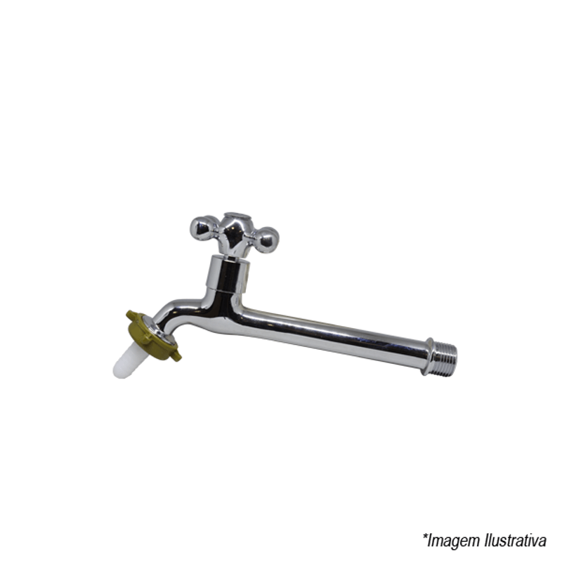 Torneira de Pia com Arejador e Bico 1/4´  Cromado - Brulex Torneira de Pia com Arejador e Bico 1/4´  Cromado - Brulex