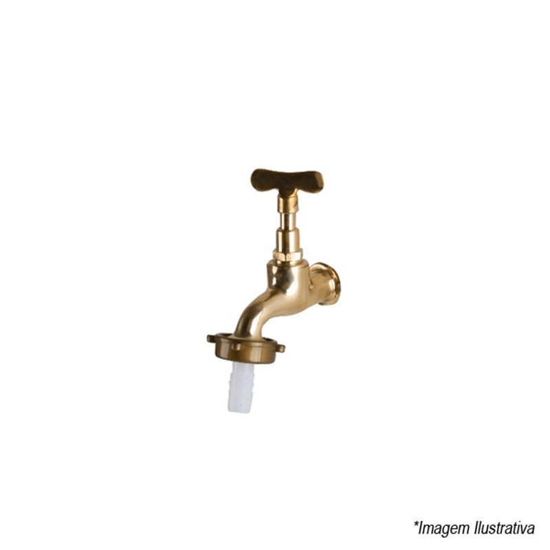Torneira de Jardim 1/2´x3/4´   Dourado - Brulex Torneira de Jardim 1/2´x3/4´   Dourado - Brulex