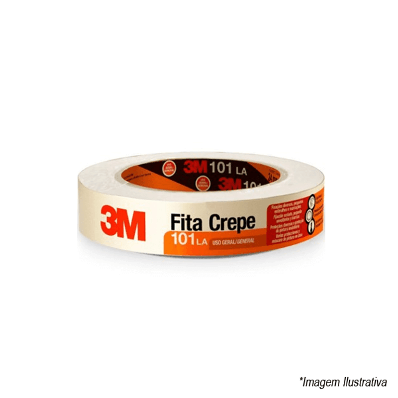 Fita Crepe 18mm X 50mts HB004415608 3M Fita Crepe 18mm X 50mts HB004415608 3M