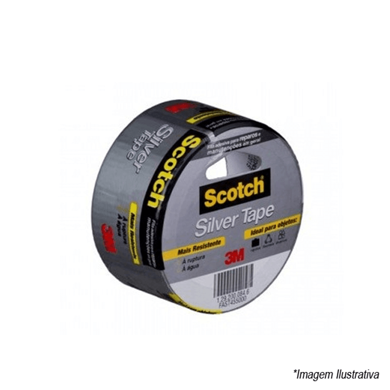 Fita Silver Tape Cinza 45x5 H0002317842 3M Fita Silver Tape Cinza 45x5 H0002317842 3M