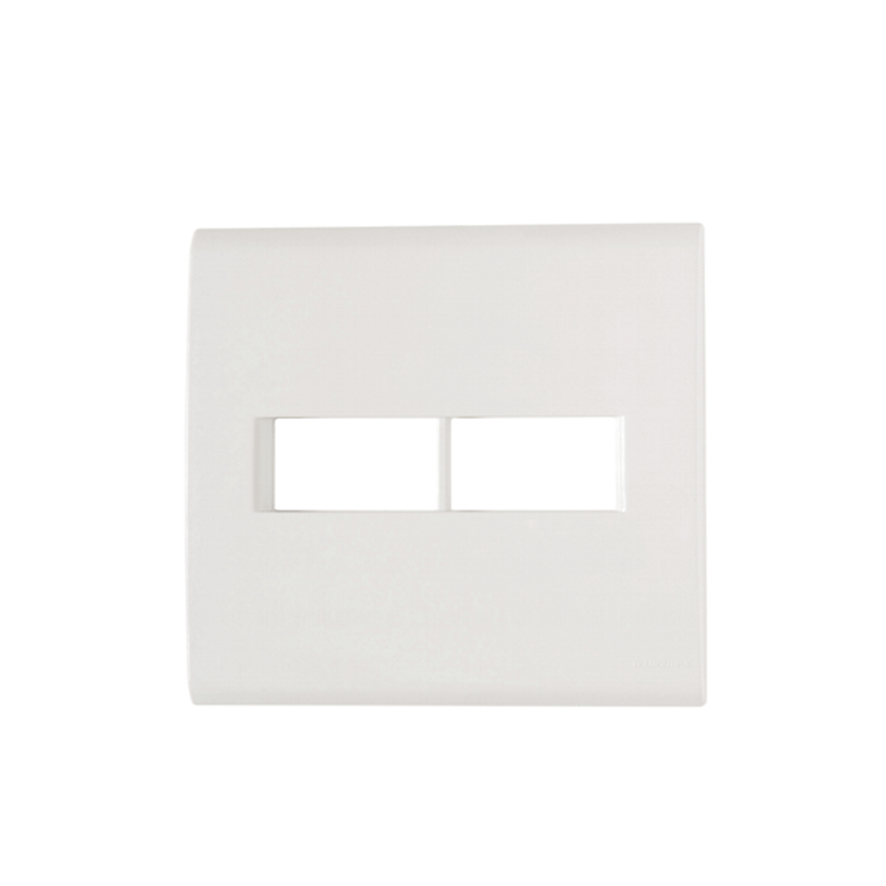 Placa 4X4 Cor Branca Com 2 Postos - LIZ - Tramontina Placa 4X4 Cor Branca Com 2 Postos - LIZ - Tramontina