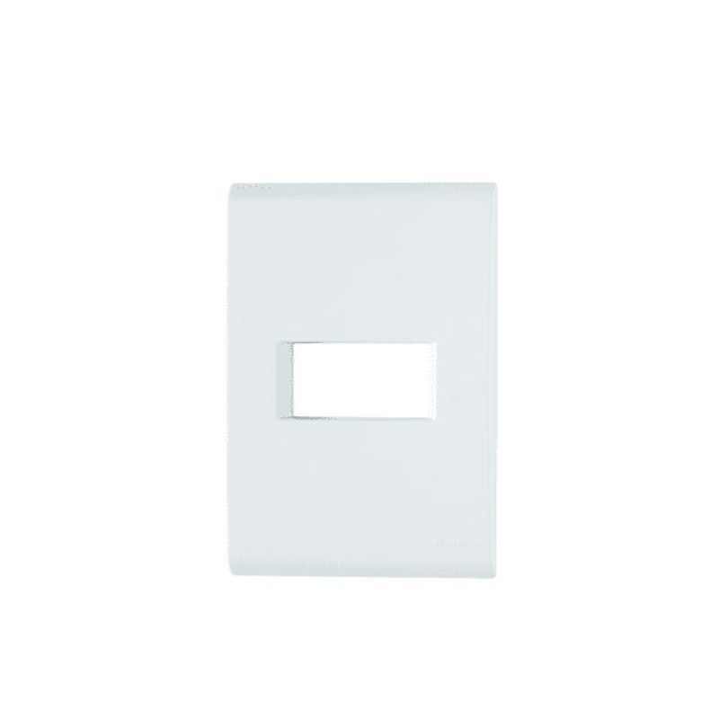 Placa 4x2 Posto 1 Horizontal Liz Branca - Tramontina Placa 4x2 Posto 1 Horizontal Liz Branca - Tramontina