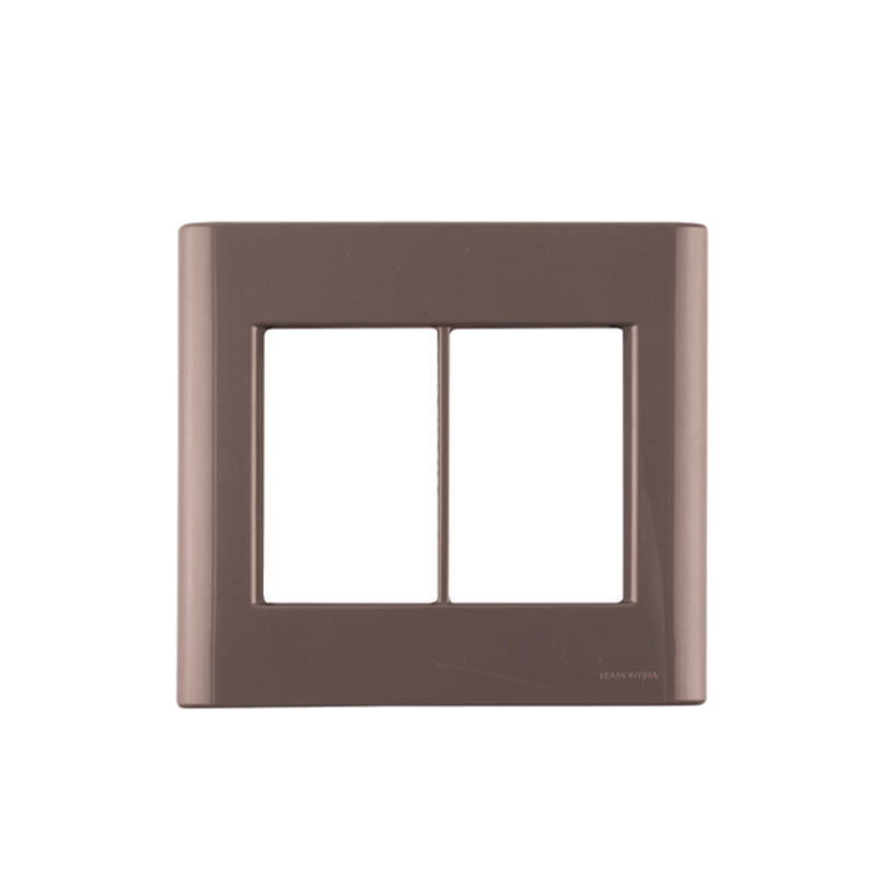 Placa 4x4 Cor Café 6 Postos - GIZ - Tramontina Placa 4x4 Cor Café 6 Postos - GIZ - Tramontina