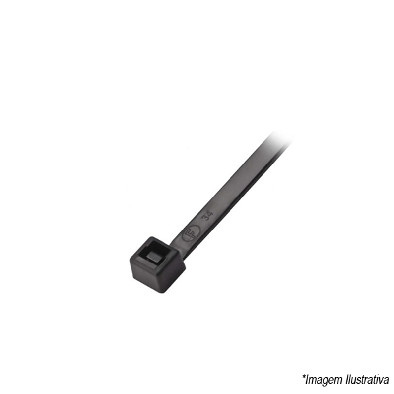 Abraçadeira Nylon Pacote com 100 Peças 2,5x10cm A-7010PR Frontec Abraçadeira Nylon Pacote com 100 Peças 2,5x10cm A-7010PR Frontec