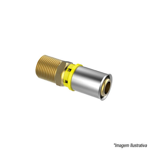 Adaptador Fixo Macho Alpex Gás 16x1/2'' 37667480 Tigre