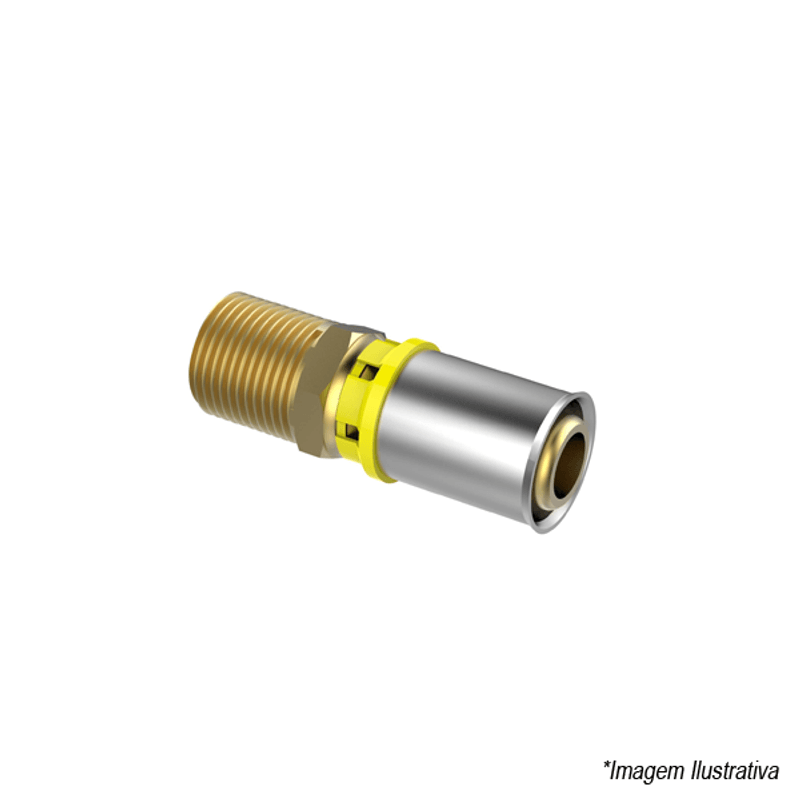 Adaptador Fixo Macho Alpex Gás 16x1/2'' 37667480 Tigre Adaptador Fixo Macho Alpex Gás 16x1/2'' 37667480 Tigre