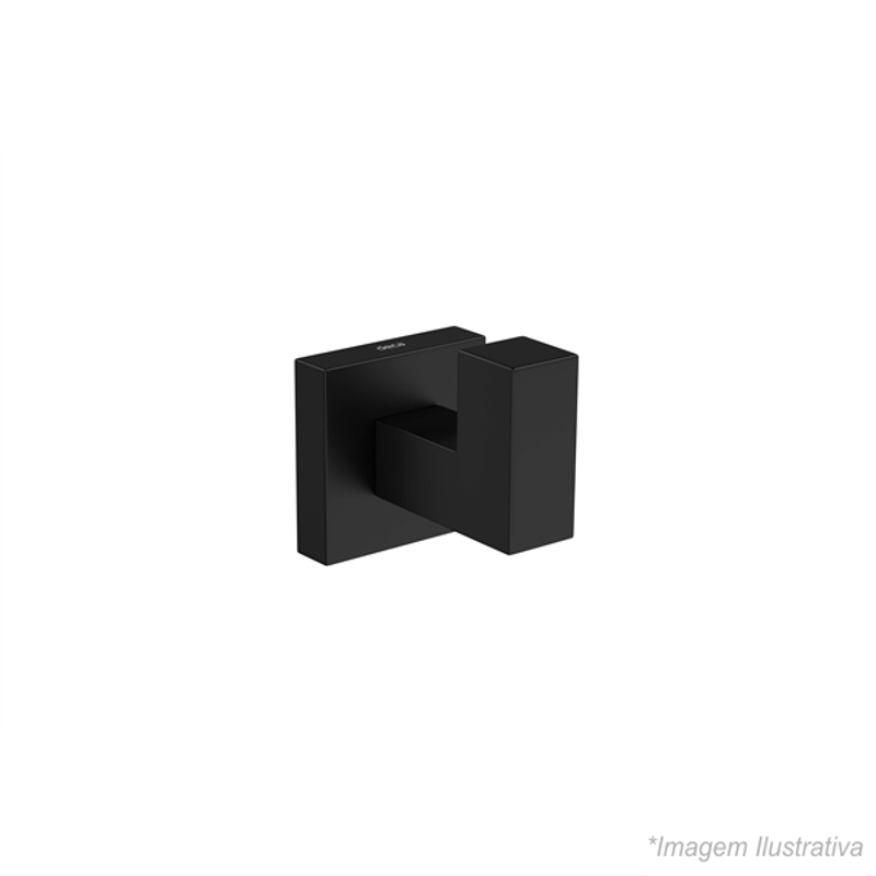 Cabide Quadratta Black Matte 2060.BL83.MT - Deca