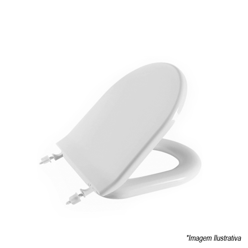 Assento Sanitário Almofadado Branco Calypso - Astra Assento Sanitário Almofadado Branco Calypso - Astra