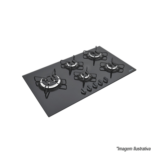 Cooktop Penta Side Plus Acendimento Automático  5 Bocas  Gás - Tramontina