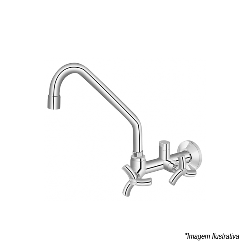 Torneira de Parede Primor para Cozinha com Saída para Purificador 1/2´ ou 3/4´ - Docol Torneira de Parede Primor para Cozinha com Saída para Purificador 1/2´ ou 3/4´ - Docol