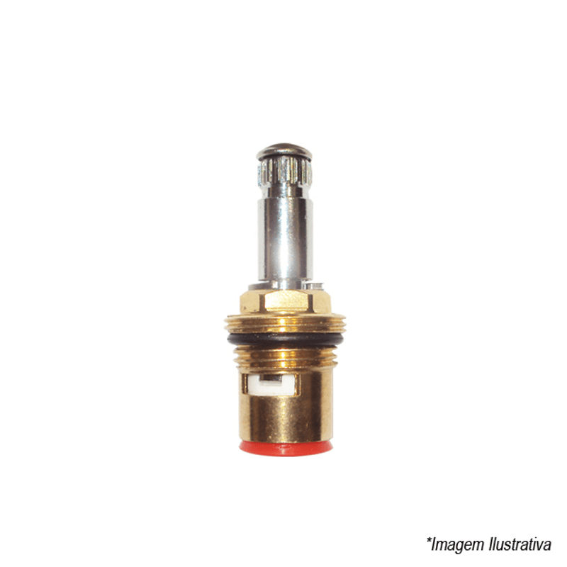 Mecanismo MVC para Torneira 1/4 de Volta Estria Deca Vermelho Horário Repacar Mecanismo MVC para Torneira 1/4 de Volta Estria Deca Vermelho Horário Repacar