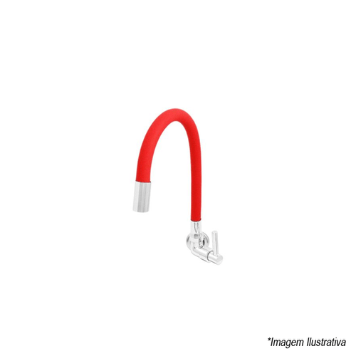 Torneira De Parede Gourmet Vermelho - Marflex