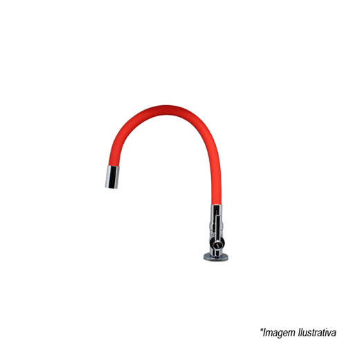 Torneira De Mesa Gourmet Vermelho - Marflex