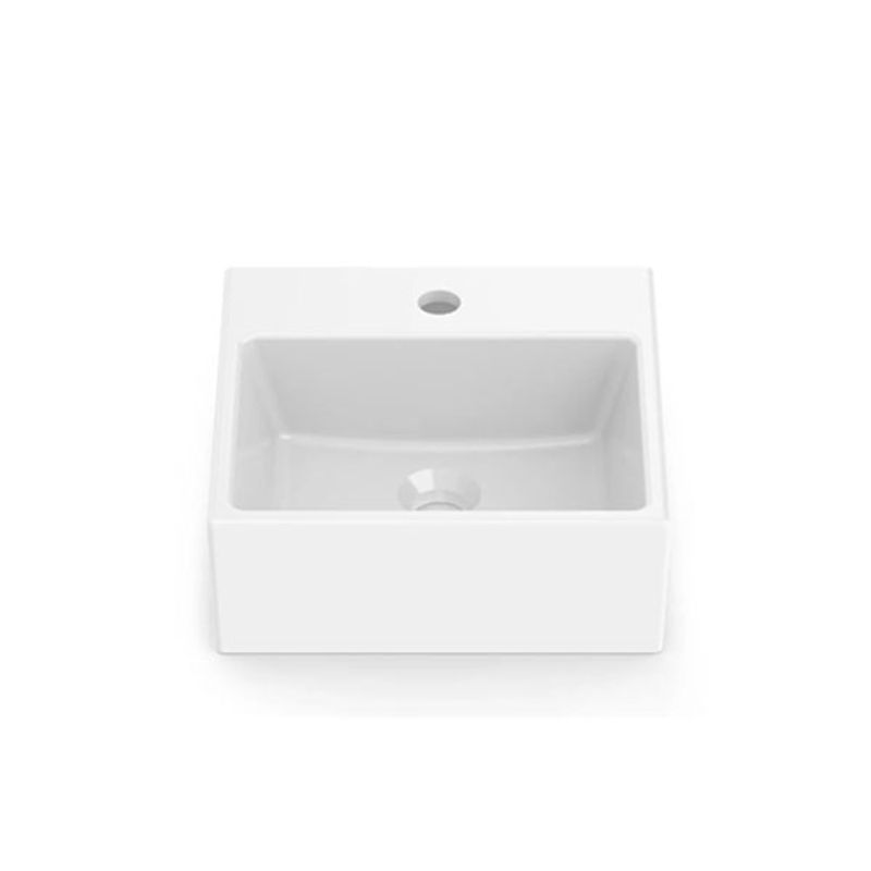 Cuba de Apoio Quadrada Branco 42x42cm Optica PQ42 - Roca Cuba de Apoio Quadrada Branco 42x42cm Optica PQ42 - Roca