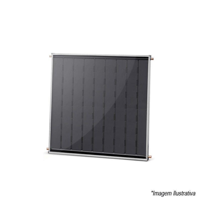 Placa Aquecedor Solar Vertical 1mx1m Inox 399 Unisol