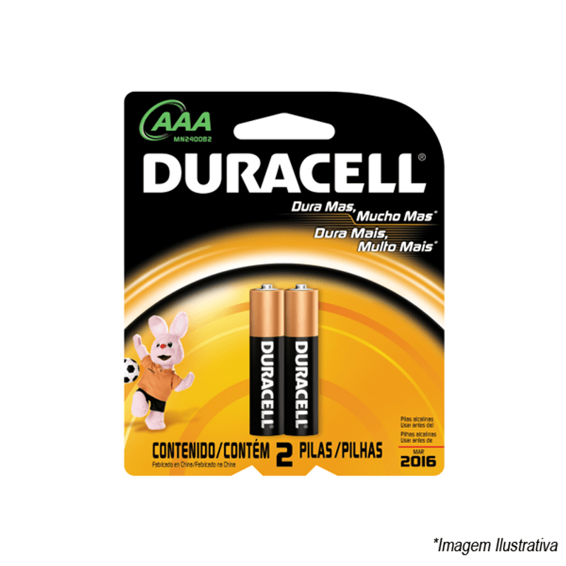 Pilha Duracell com 2 ´AAA´ B173 Pilha Duracell com 2 ´AAA´ B173