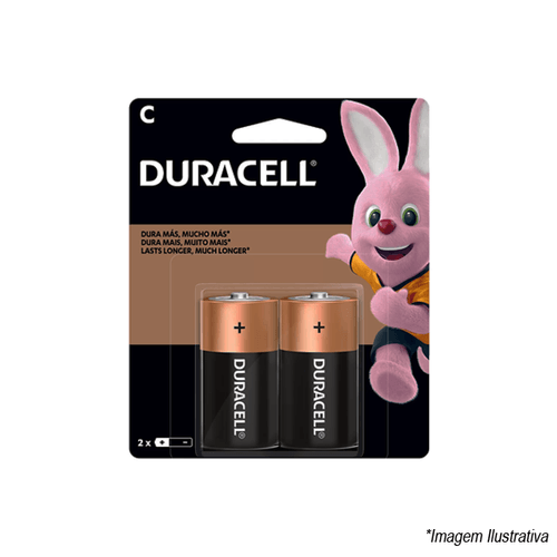 Pilha Duracell ´C´ Média B33