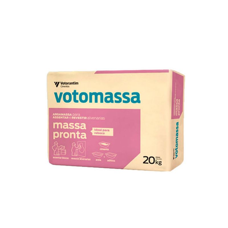 Massa Pronta Votomassa Multiuso 20kg Votorantim Massa Pronta Votomassa Multiuso 20kg Votorantim
