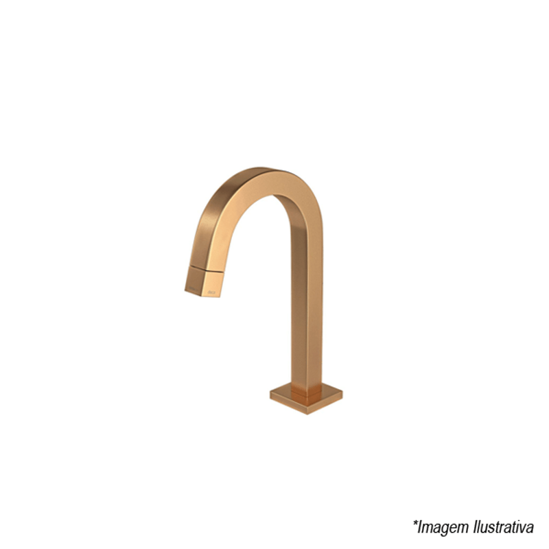 Torneira para Banheiro de Bancada Bica Baixa Gold Matte TUBE 1197.GL.TUB.MT - Deca Torneira para Banheiro de Bancada Bica Baixa Gold Matte TUBE 1197.GL.TUB.MT - Deca