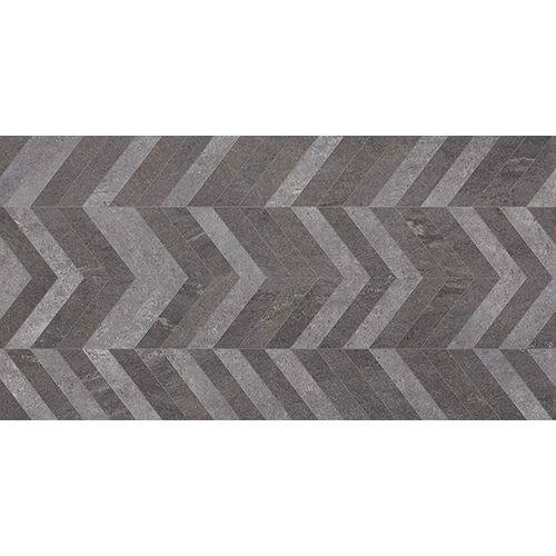 Porcelanato Acetinado ret 62X120 Chevron Nero Glossy Embramaco