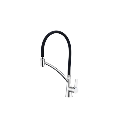 Torneira Monocomando para Cozinha de Bancada Cromada com Preto Lorenchef 2267 C81 - Lorenzetti