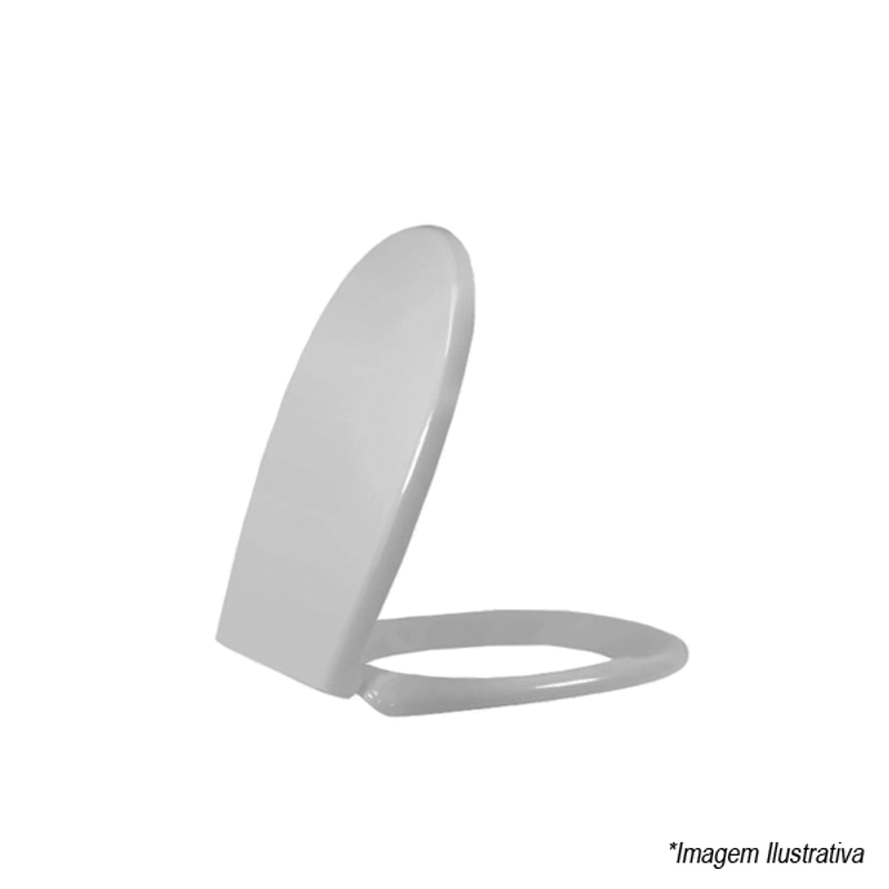 Assento Sanitário Termofixo Cinza Village - Tupan Assento Sanitário Termofixo Cinza Village - Tupan