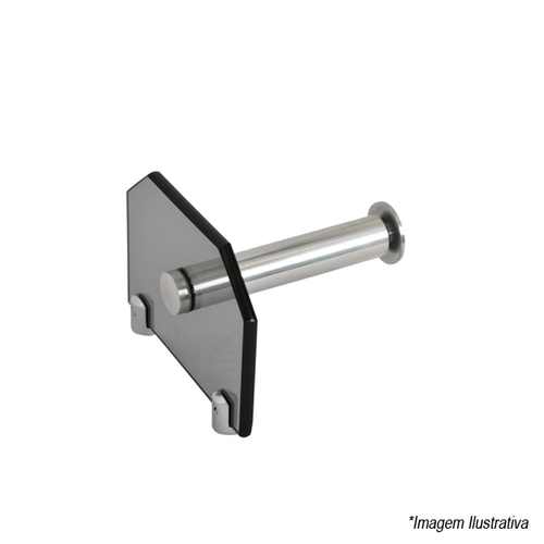 Porta Papel Higienico em Vidro Fume - Vildrex